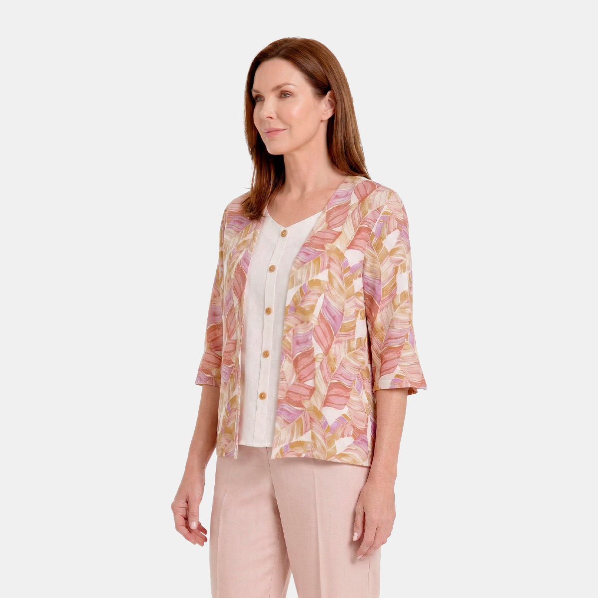 V69792 - Twin Fix estampado con manga Kimono Antonieta