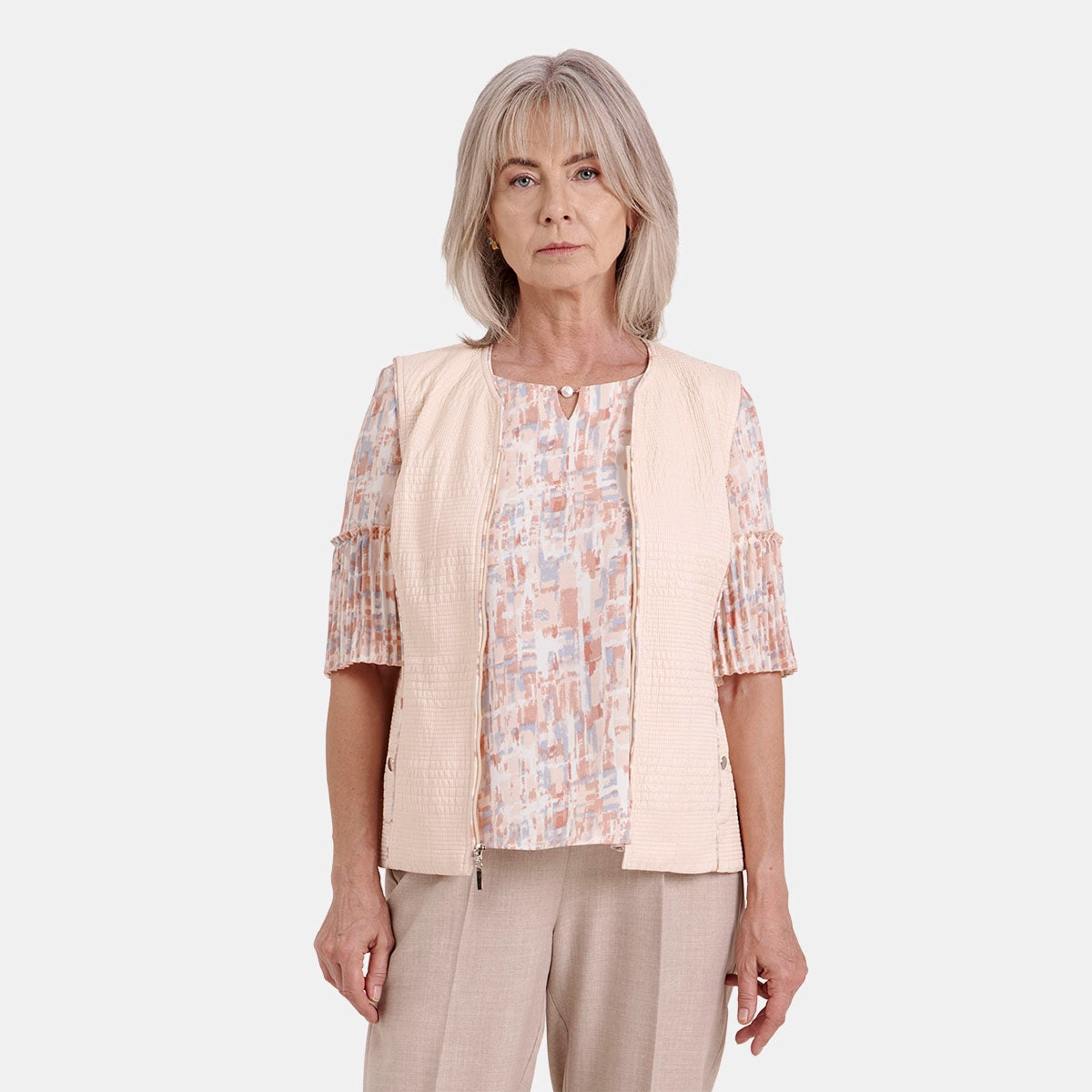 V69862 - Chaleco capitonad con bolsas Maeli
