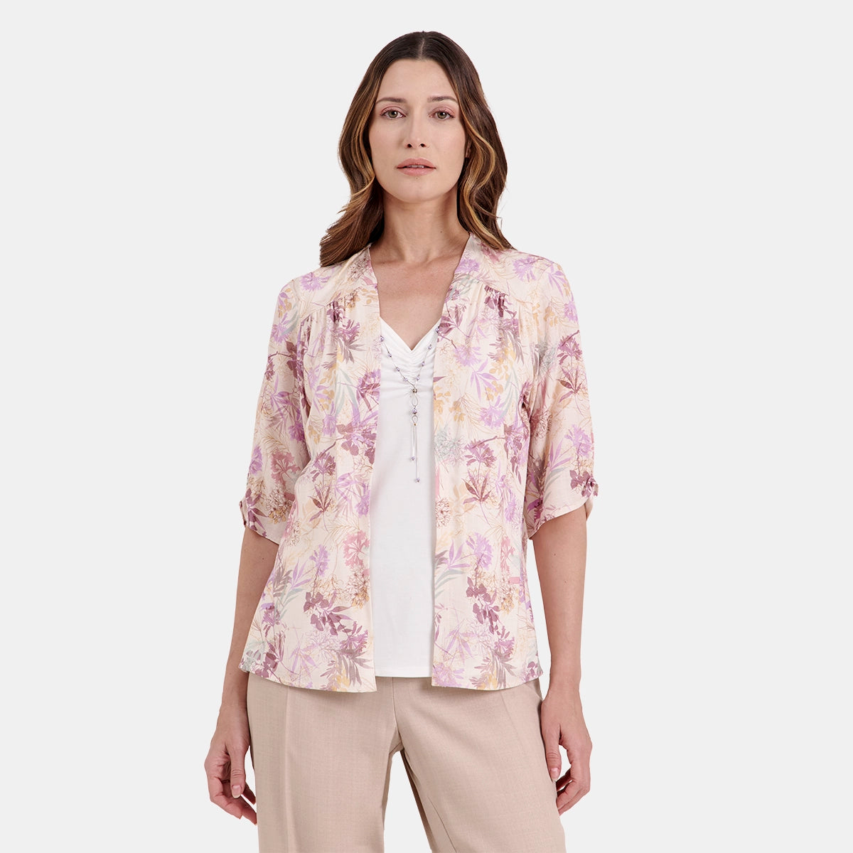 V69892 - Twin Fix estampado con collar Candace