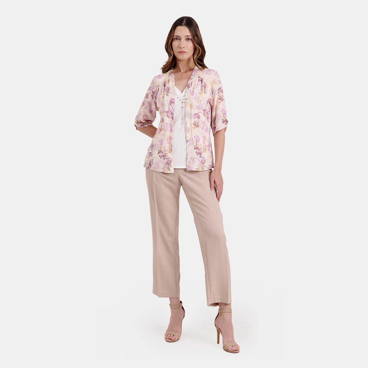 V69892 - Twin Fix estampado con collar Candace