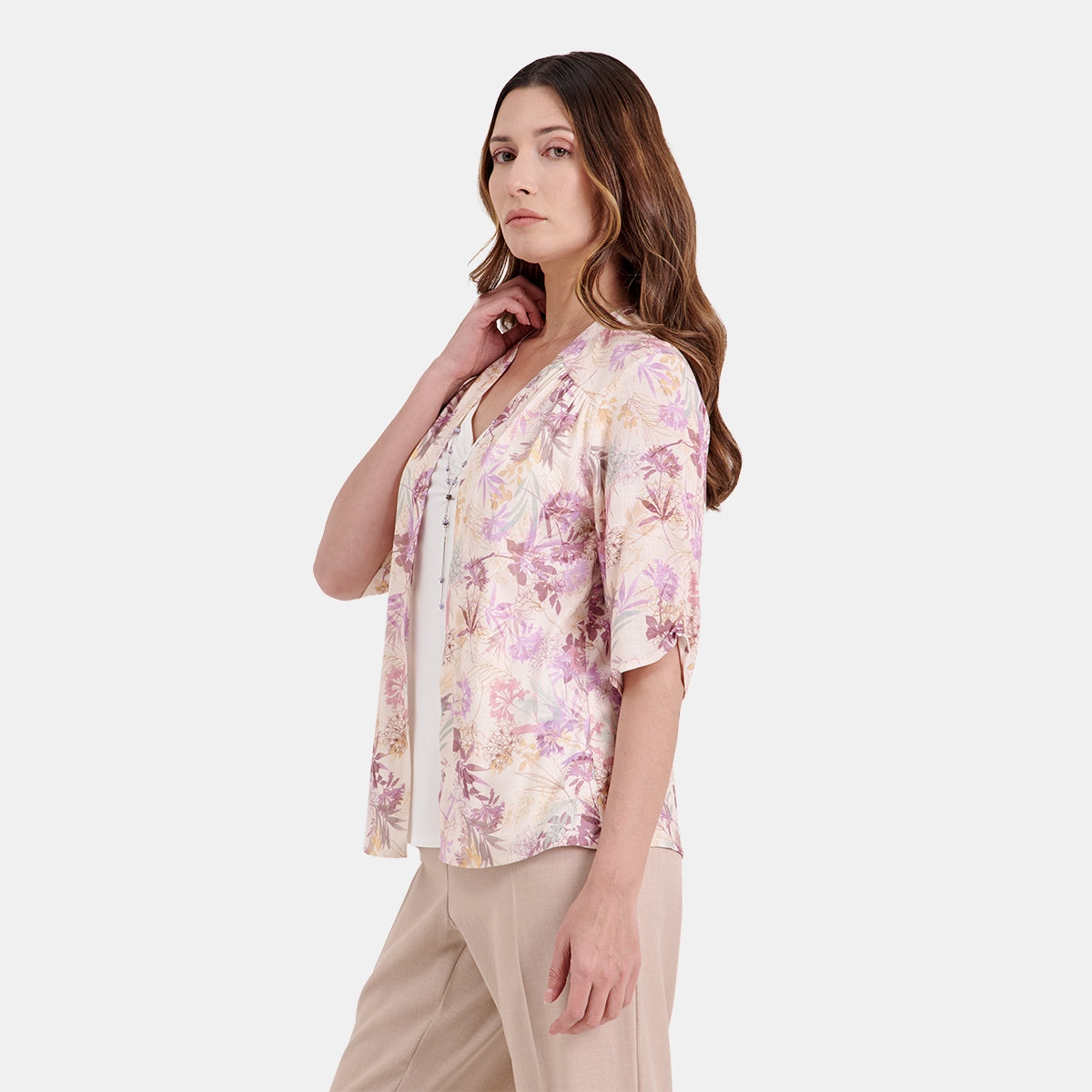 V69892 - Twin Fix estampado con collar Candace