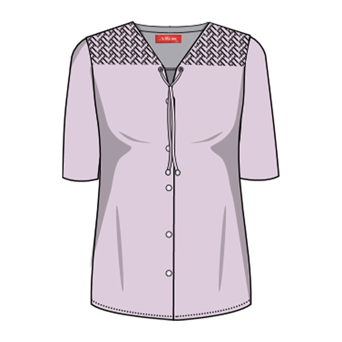 Blusa tejida con detalles en hombros Candace