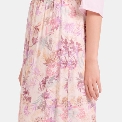 V69922 - Falda linea A con estampado floral Candace