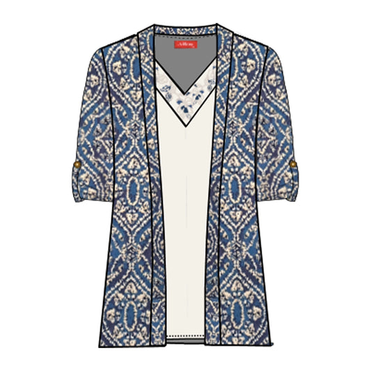 Twin Fix estampado con bordado Reina