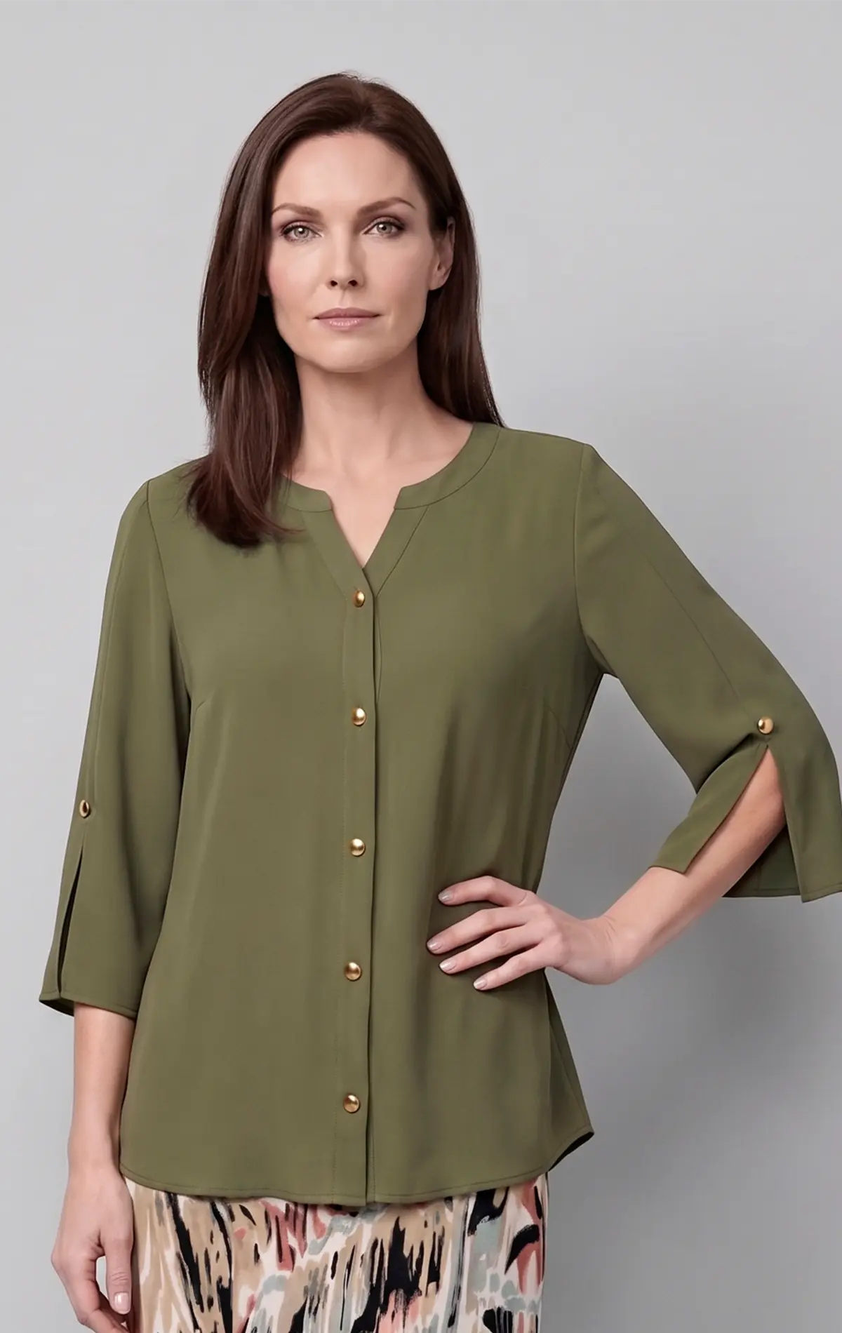 VL78802 - Blusa abta mga corta Marenna
