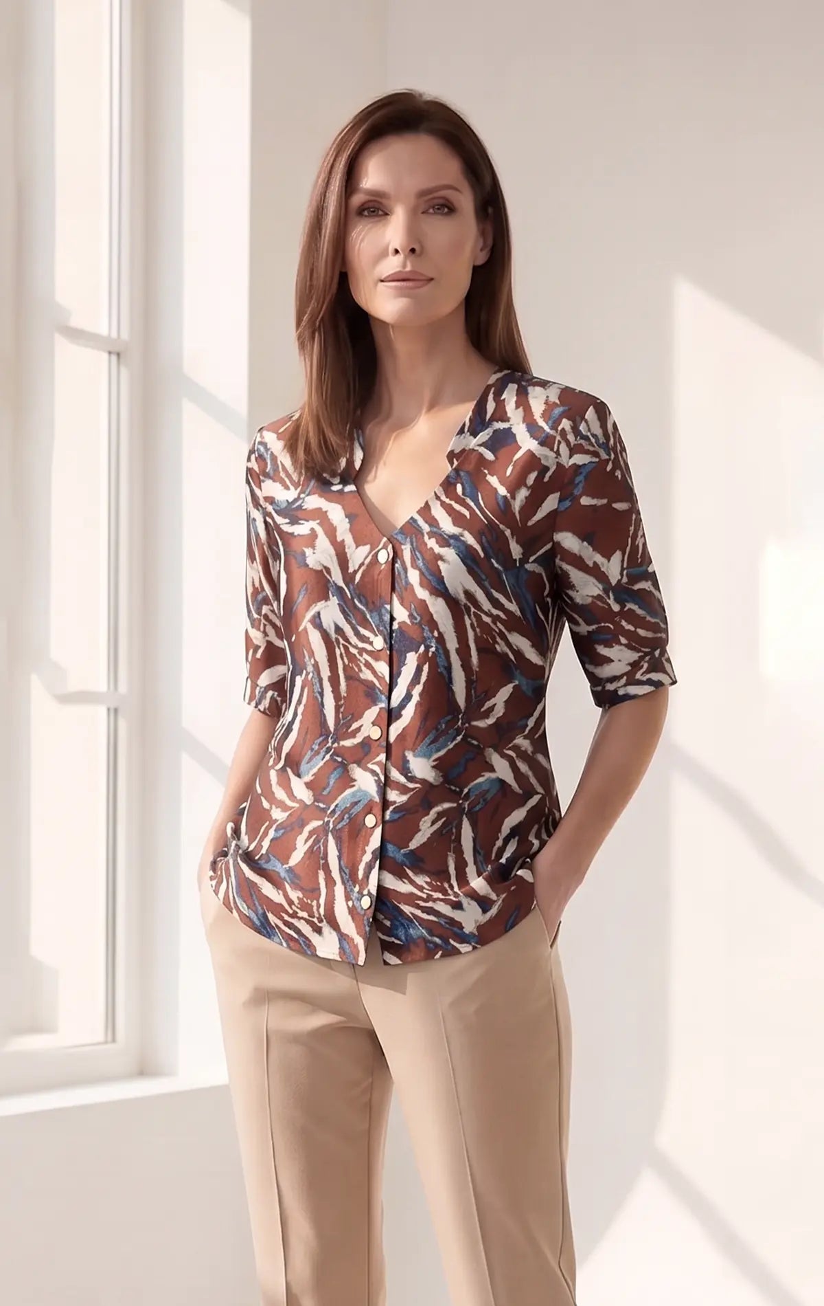 VL79702 - Blusa cuello v Seren